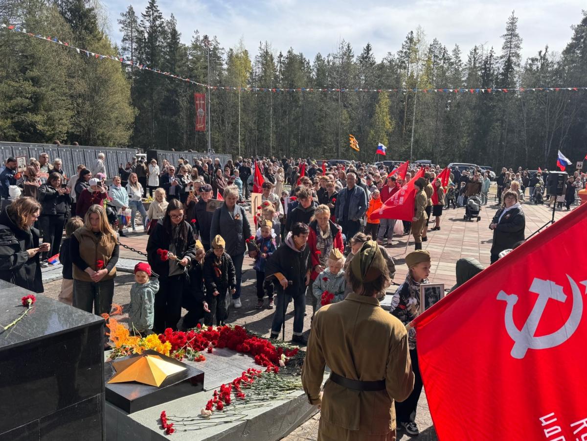 Выборгский район торжественно отметил 81-ю годовщину Великой Победы